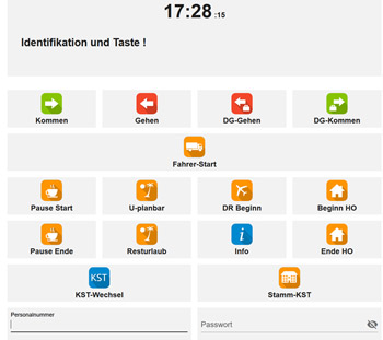 Buchungsmaske Browserterminal